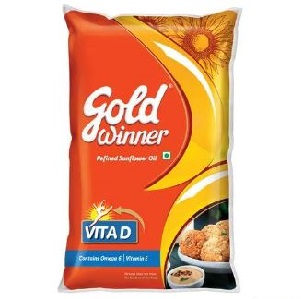Gold Winner Oil Refined Sunflower 1 Liter – Samaniyan – The MIB Store
